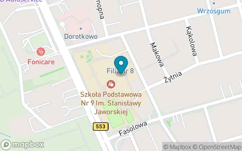 Lokalizacja: Szkoła Podstawowa nr 9 im. Stanisławy Jaworskiej