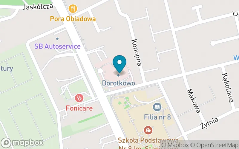Lokalizacja: Społeczna Specjalna Szkoła Przysposabiająca do Pracy. Dorotowo