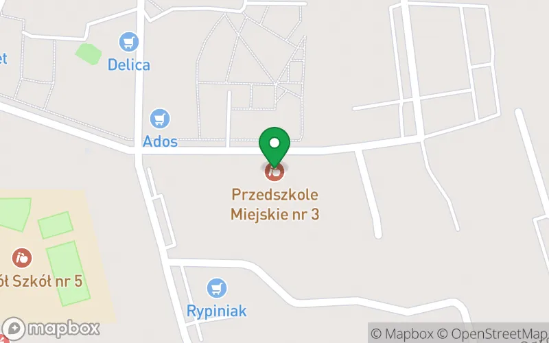 Lokalizacja: Przedszkole Miejskie nr 3 "Niezapominajka" w Rypinie