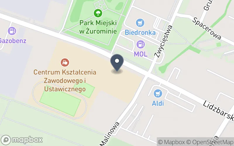 Lokalizacja: Zespół Szkół Techniczno - Zawodowych im. Jana Pawła II w Żurominie
