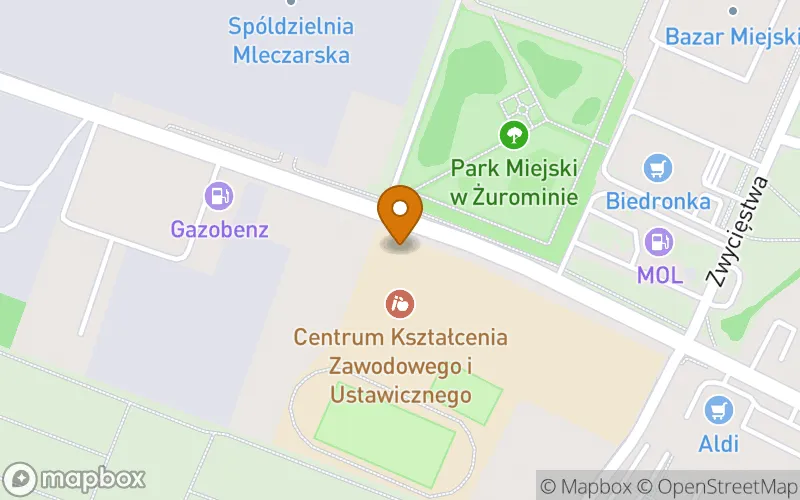 Lokalizacja: Szkoła Policealna w Centrum Kształcenia Zawodowego i Ustawicznego w Żurominie