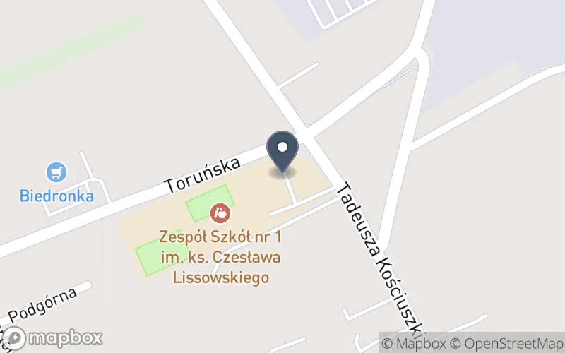 Lokalizacja: Zespół Szkół nr 1 im. Ks. Czesława Lissowskiego w Rypinie