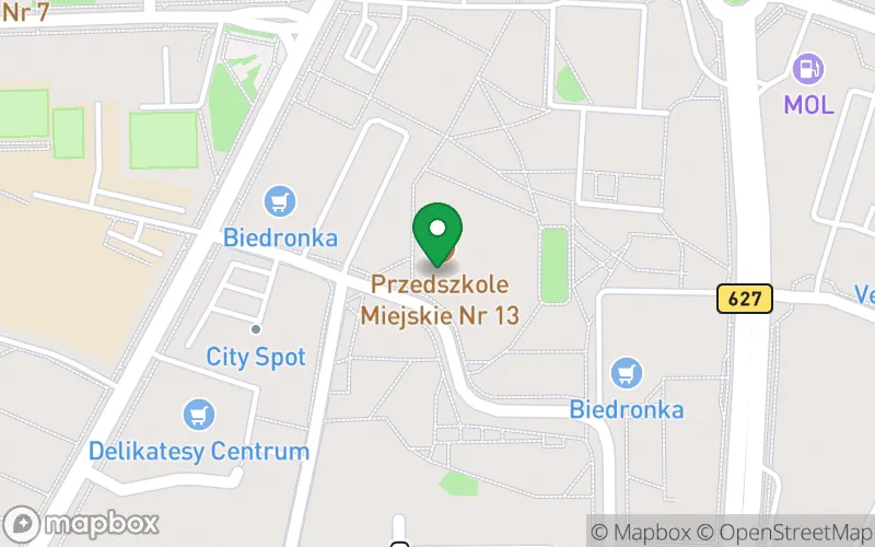 Lokalizacja: Przedszkole Miejskie nr 13 "Kraina Przygód" w Ostrołęce