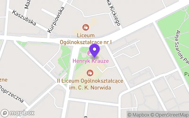Lokalizacja: II Liceum Ogólnokształcące im. C. K. Norwida