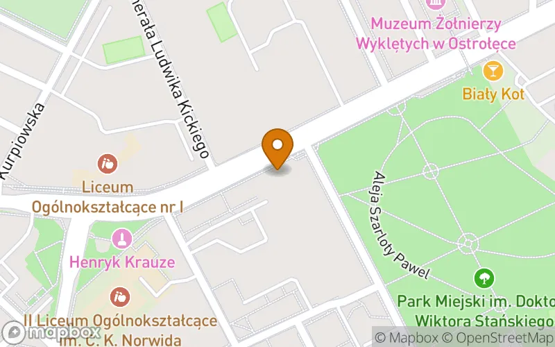 Lokalizacja: Szkoła Policealna nr 4 w Ostrołęce