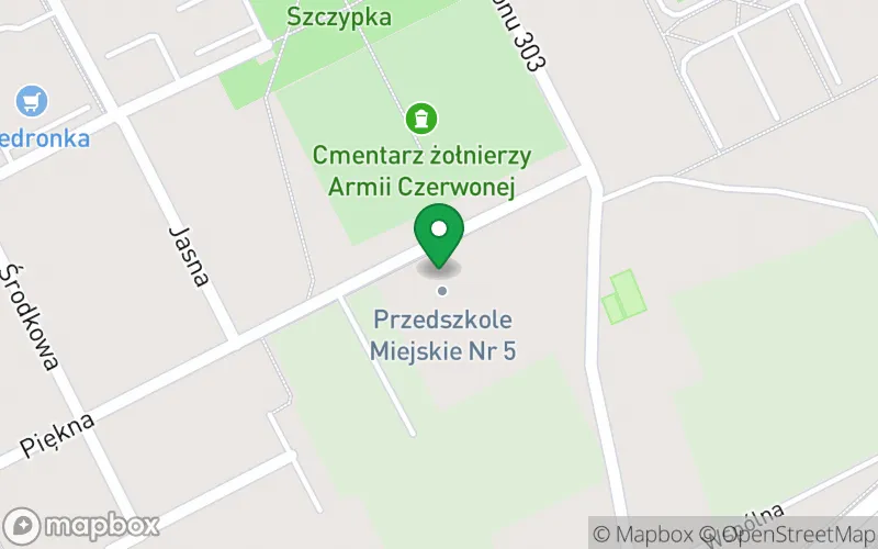 Lokalizacja: Przedszkole Miejskie nr 5 z Oddziałami Integracyjnymi "Leśna Kraina" w Ostrołęce