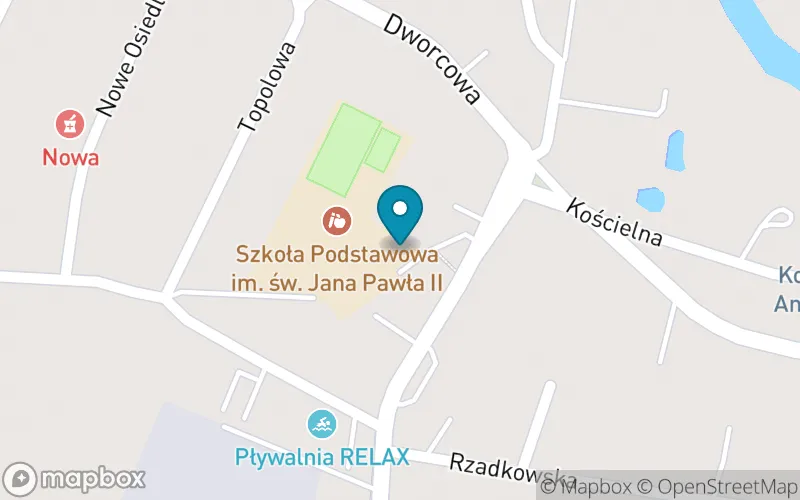 Lokalizacja: Szkoła Podstawowa im. Św. Jana Pawła II w Kaczorach