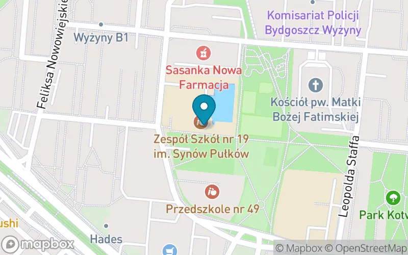 Lokalizacja: Szkoła Podstawowa nr 25 im. Synów Pułków z Oddziałami Integracyjnymi w Bydgoszczy
