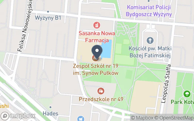 Lokalizacja: Zespół Szkół nr 19 im. Synów Pułków