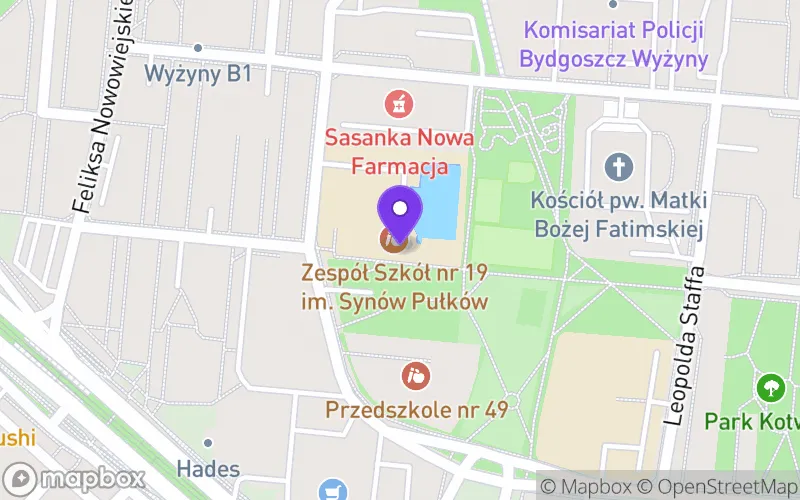 Lokalizacja: XXI Liceum Ogólnokształcące im. Synów Pułków Integracyjne w Bydgoszczy