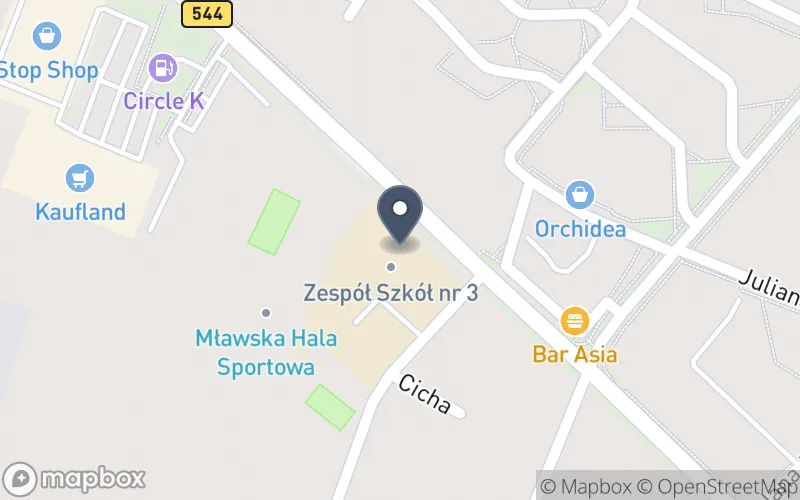 Lokalizacja: Zespół Szkół nr 3 im. Marszałka Józefa Piłsudskiego w Mławie