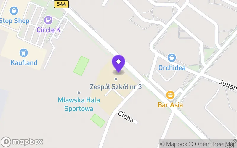 Lokalizacja: III Liceum Ogólnokształcące w Mławie
