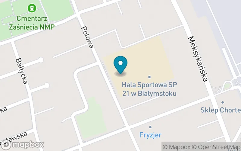 Lokalizacja: Szkoła Podstawowa nr 21 im. Marszałka Józefa Piłsudskiego w Białymstoku