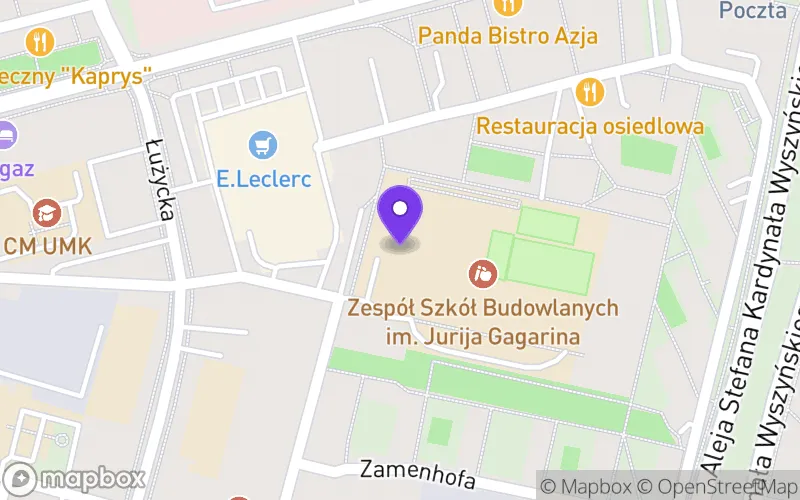 Lokalizacja: Technikum Budowlane nr 3 im. Jurija Gagarina w Bydgoszczy