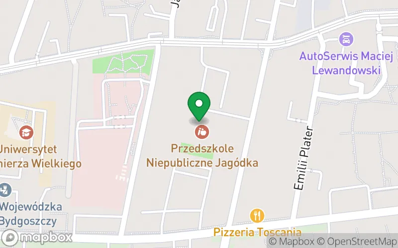 Lokalizacja: Przedszkole Niepubliczne "Jagódka" w Bydgoszczy