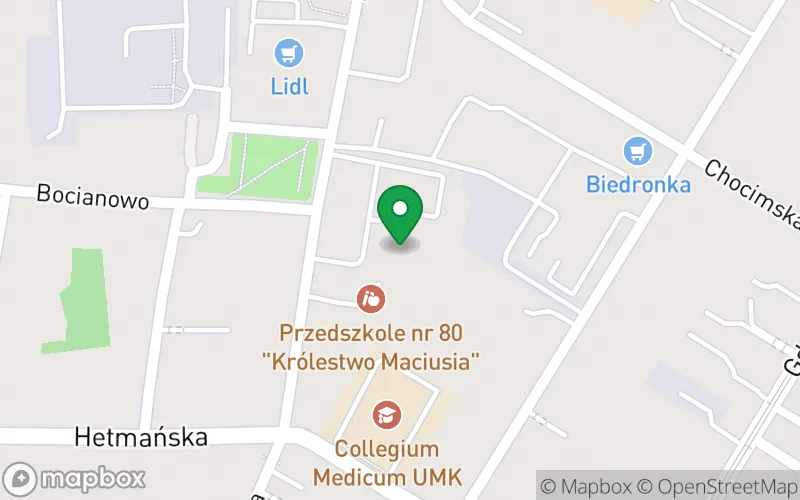 Lokalizacja: Przedszkole nr 80 "Królestwo Maciusia"