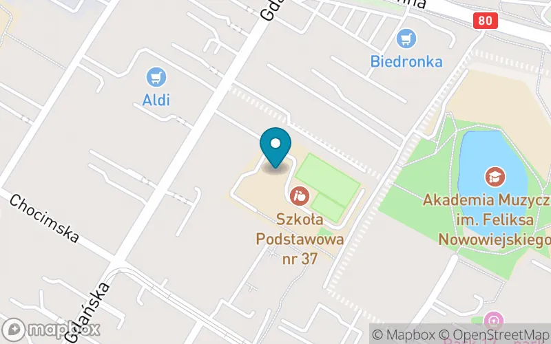 Lokalizacja: Szkoła Podstawowa nr 37 im. Henryka Sienkiewicza z Oddziałami Sportowymi w Bydgoszczy