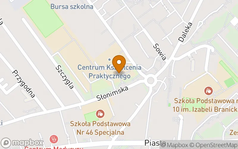 Lokalizacja: Szkoła Policealna nr 1 w Białymstoku Zespołu Szkół Budowlano-Geodezyjnych im. Stefana Władysława Bryły w Białymstoku