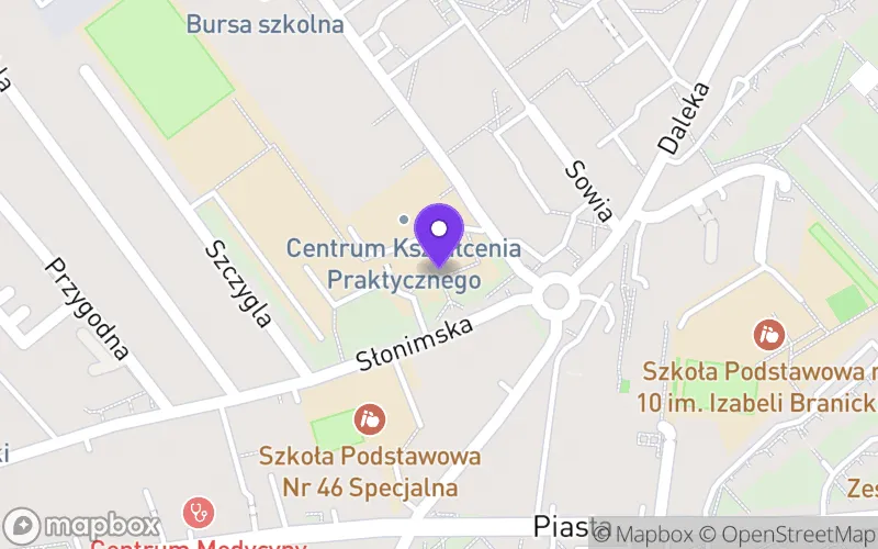 Lokalizacja: Technikum Budowlano-Geodezyjne w Białymstoku Zespołu Szkół Budowlano-Geodezyjnych im. Stefana Władysława Bryły w Białymstoku