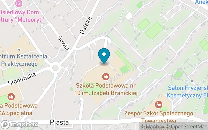 Lokalizacja: Szkoła Podstawowa nr 10 im. Izabeli Branickiej w Białymstoku