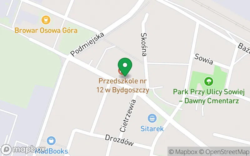 Lokalizacja: Przedszkole nr 12 "Sówka" w Bydgoszczy