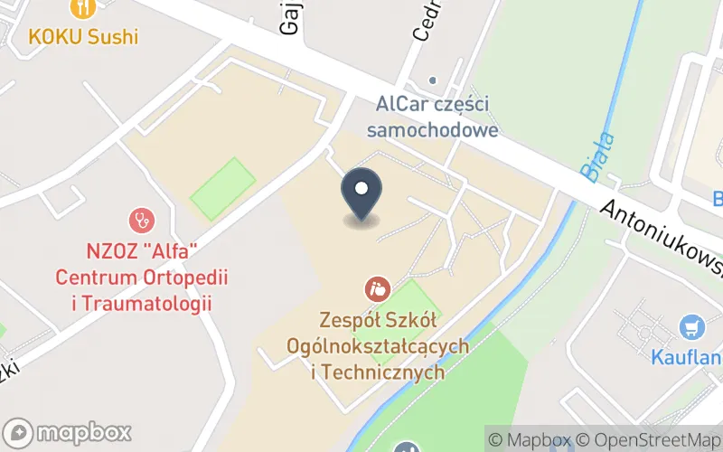 Lokalizacja: Zespół Szkół Ogólnokształcących i Technicznych w Białymstoku