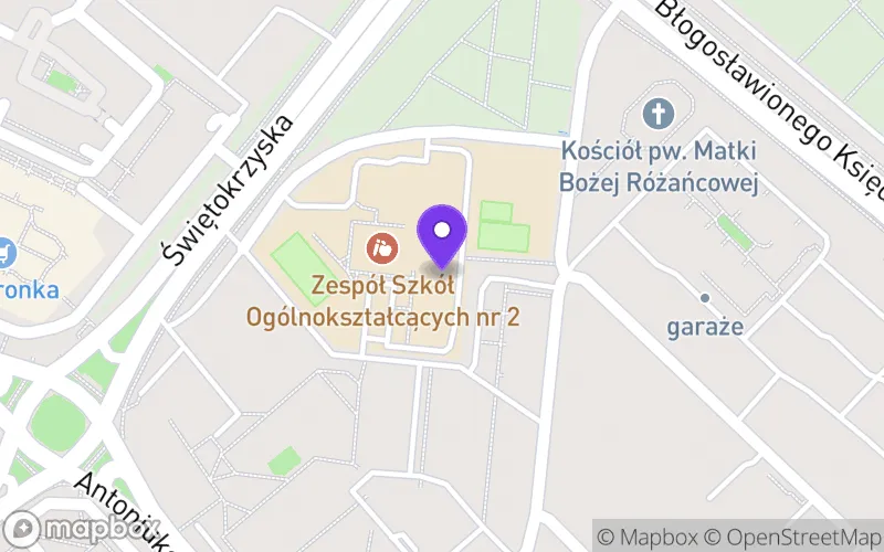 Lokalizacja: Zaoczne Liceum Ogólnokształcące dla Dorosłych "Cosinus Plus" w Białymstoku