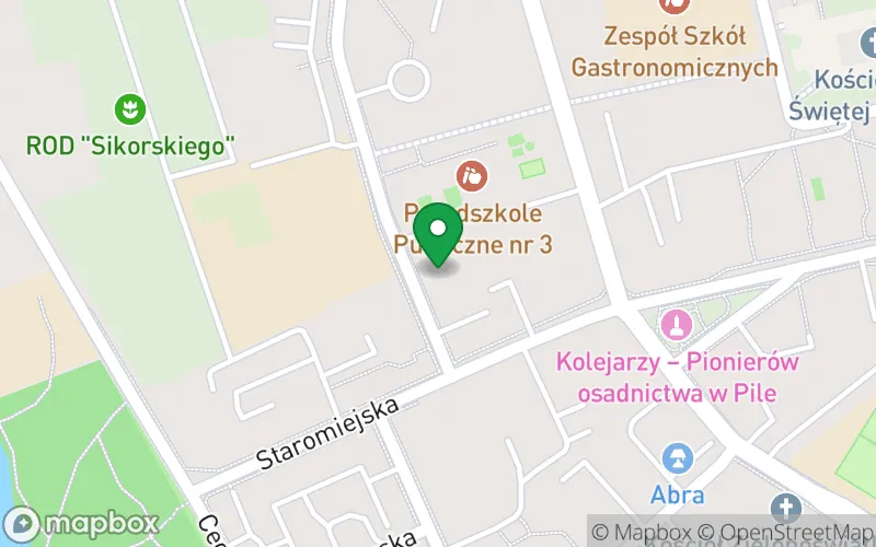 Lokalizacja: Publiczne Przedszkole nr 3 w Pile