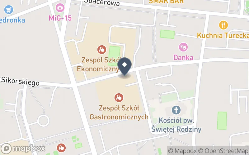 Lokalizacja: Zespół Szkół Gastronomicznych w Pile