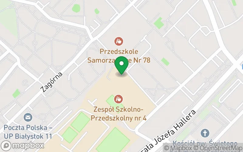 Lokalizacja: Zespół Szkolno-Przedszkolny nr 4 w Białymstoku, Przedszkole Samorządowe nr 86 w Białymstoku