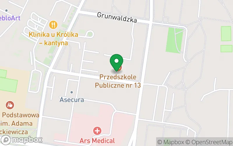 Lokalizacja: Publiczne Przedszkole nr 13 w Pile
