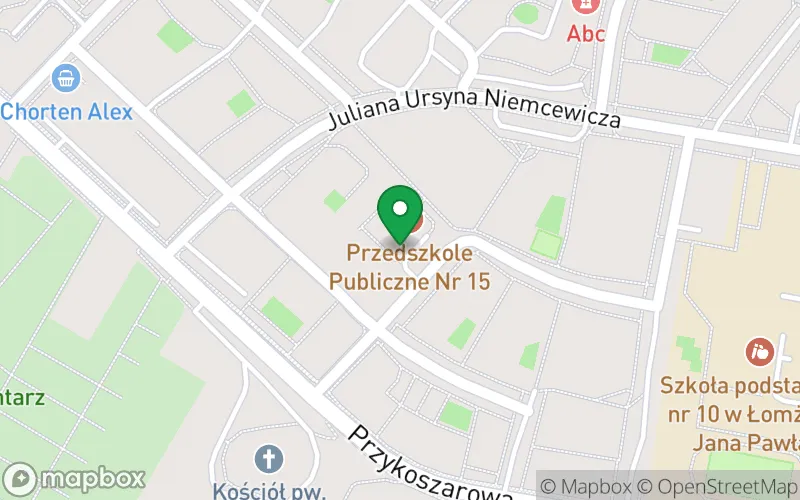 Lokalizacja: Przedszkole Publiczne nr 15 w Łomży