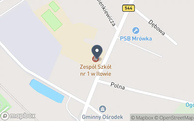 Lokalizacja: Zespół Szkół nr 1 im. Mikołaja Kopernika w Iłowie - Osadzie
