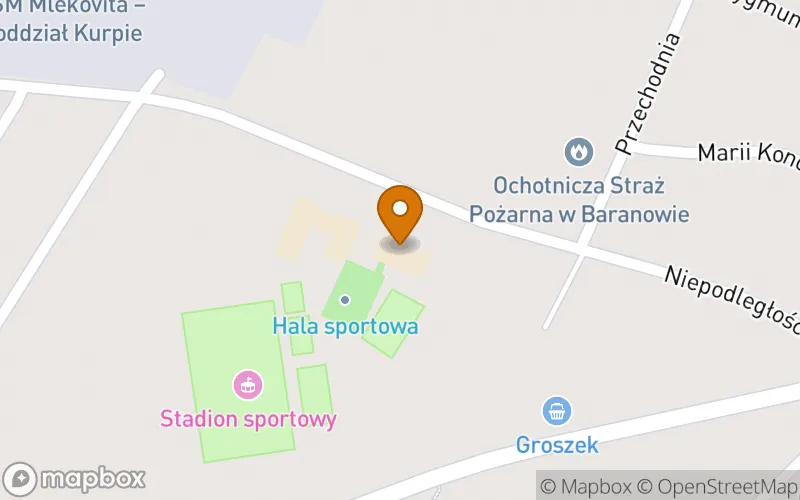 Lokalizacja: Szkoła Policealna w Baranowie