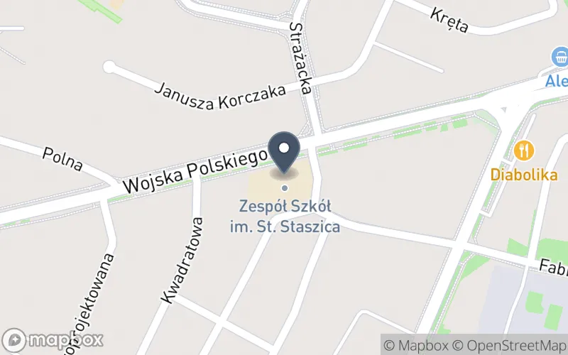 Lokalizacja: Zespół Szkół Stowarzyszenia Wspierania Edukacji i Rynku Pracy im. Stanisława Staszica w Łomży