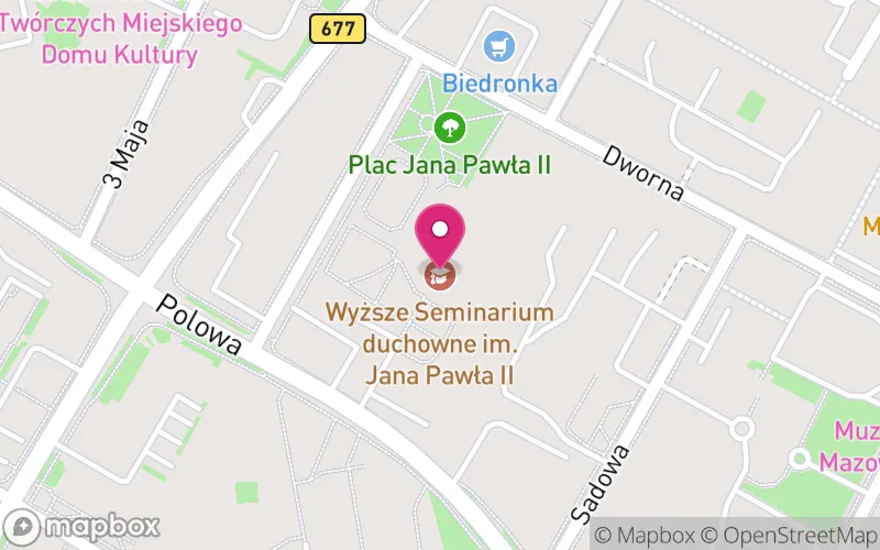 Lokalizacja: Wyższe Seminarium Duchowne im. Jana Pawła II