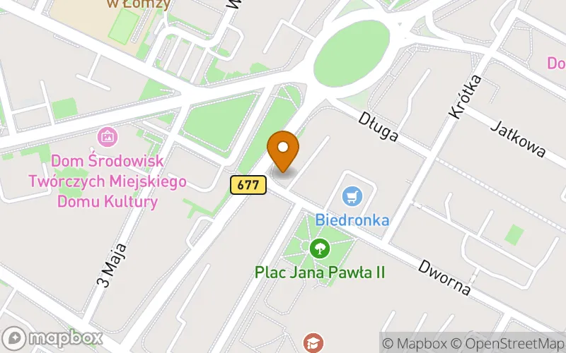 Lokalizacja: Szkoła Policealna Medyczna "Żak" w Łomży