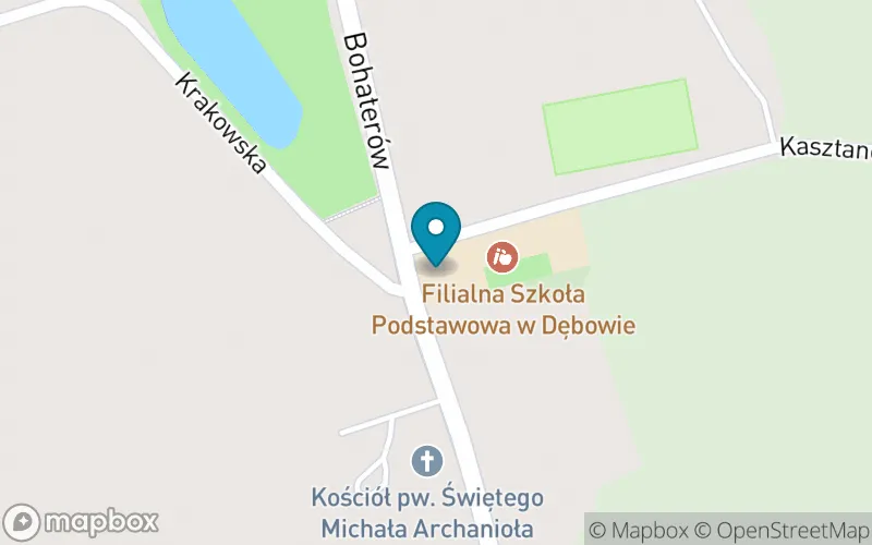Lokalizacja: Szkoła Podstawowa im. Mjra Henryka Sucharskiego w Sadkach - Szkoła Filialna w Dębowie