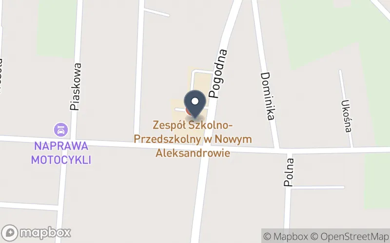 Lokalizacja: Zespół Szkolno-Przedszkolny w Nowym Aleksandrowie