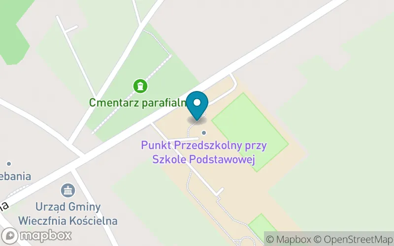 Lokalizacja: Szkoła Podstawowa im. Marszałka Józefa Piłsudskiego w Wieczfni Kościelnej
