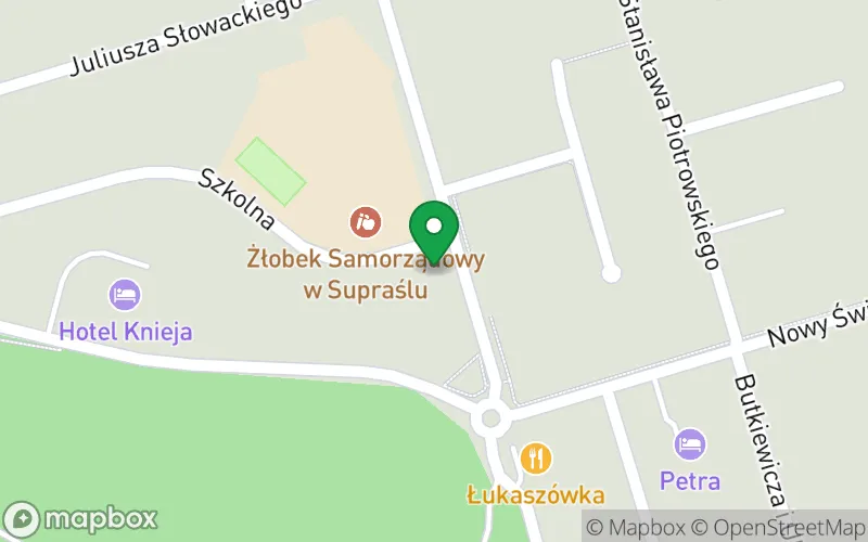 Lokalizacja: Przedszkole z Oddziałami Integracyjnymi im. Jana Pawła II w Supraślu