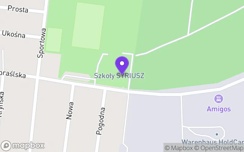 Lokalizacja: Branżowa Szkoła I Stopnia Syriusz w Wasilkowie