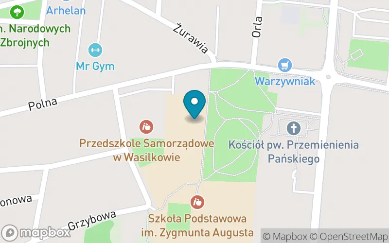 Lokalizacja: Szkoła Podstawowa im. Króla Zygmunta Augusta w Wasilkowie