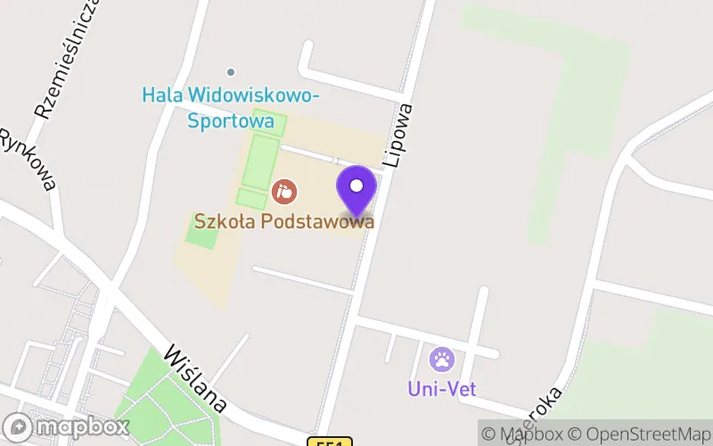 Lokalizacja: Liceum Ogólnokształcące w Unisławiu