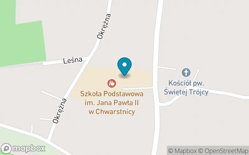 Lokalizacja: Szkoła Podstawowa im. Jana Pawła II w Chwarstnicy