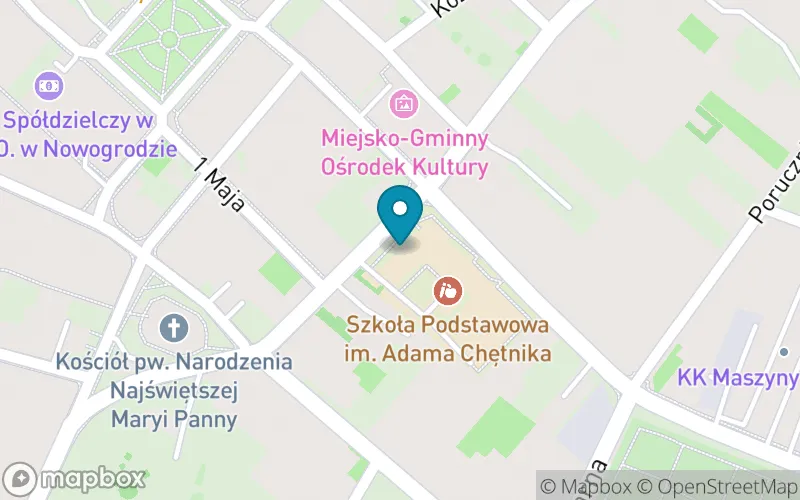 Lokalizacja: Szkoła Podstawowa im. Adama Chętnika w Nowogrodzie