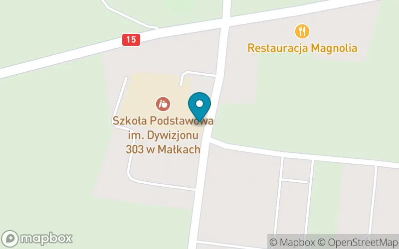 Lokalizacja: Szkoła Podstawowa im. Dywizjonu 303 w Małkach