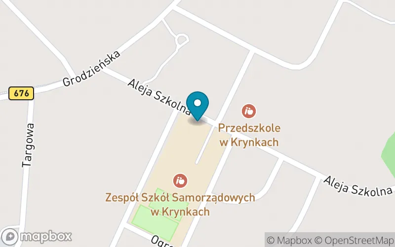Lokalizacja: Szkoła Podstawowa im. Elizy Orzeszkowej w Krynkach
