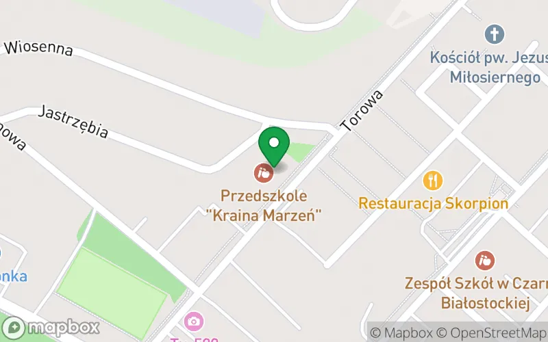 Lokalizacja: Przedszkole ,,Kraina Marzeń" w Czarnej Białostockiej