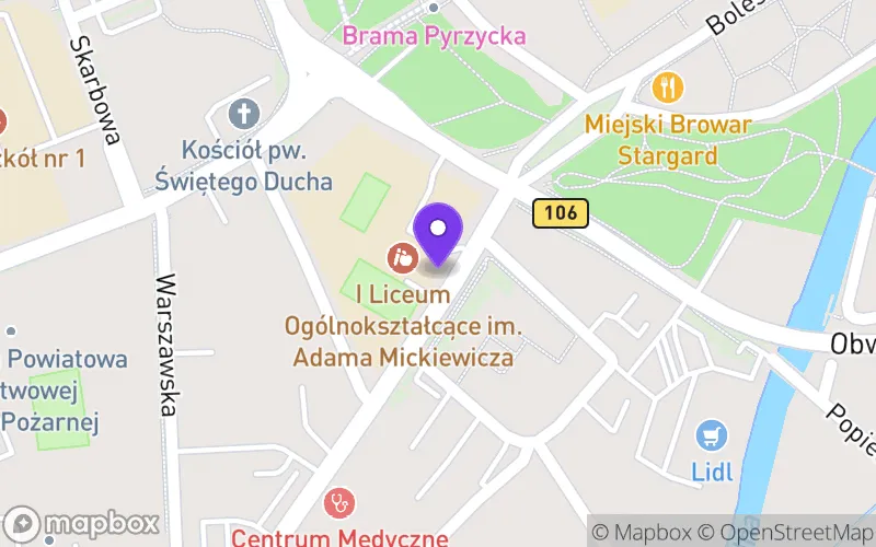 Lokalizacja: I Liceum Ogólnokształcące im. Adama Mickiewicza